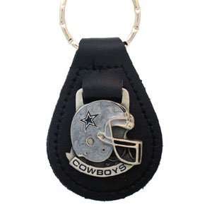  Dallas Cowboys NFL Small Leather Key Ring: Sports 
