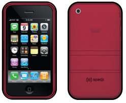 SPECK SEE THRU RED CASE COVER STAND FOR iPHONE 3G 3GS  