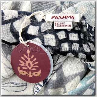DELUXE! BNWT PASHMA cashmere silk scarf wrap  