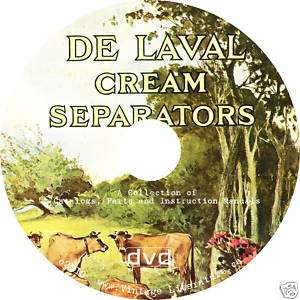 DeLaval Cream Separator Catalogs & Manuals on CD  