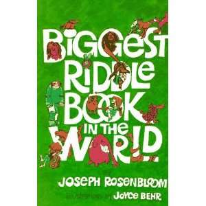  Biggest Riddle Book in the World [Paperback] Joseph 