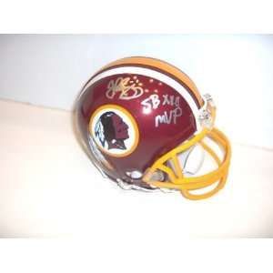  John Riggins Signed Mini Helmet w/Super Bowl MVP: Sports 