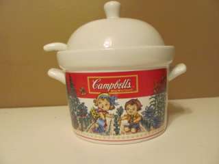 Westwood International Campbell Soup Tureen with Lid and Ladle 1993 
