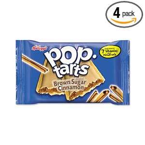 Kelloggs Unfrosted Brown Sugar Cinnamon Pop Tarts, 6 Packages per Box 