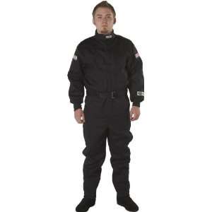 com G Force 4125XXLBK GF 125 Black XX Large Single Layer Racing Suit 