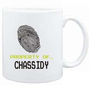  Mug White  Property of _ Chassidy   Fingerprint  Female 