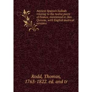   English metrical versions Thomas, 1763 1822. ed. and tr Rodd Books