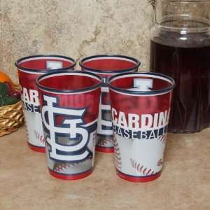   Louis Cardinals 4 Pack 22oz. Plastic Souvenir Cups