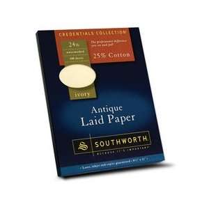 Southworth Company Products   Antique Laid Paper, 24LB, 8 1/2x11 