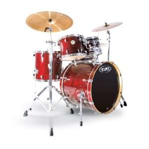   Standard 5 Drum Set, Transparent Cherry Red: Musical Instruments
