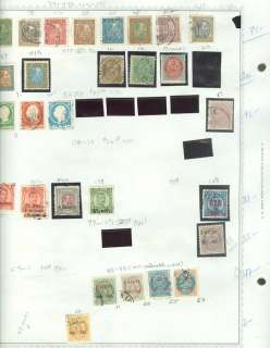 ICELAND  Collection on album pages between 1873 1970  