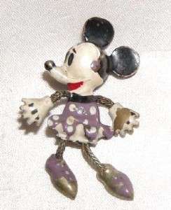 MINNIE MOUSE PERFUME PIN ~ Extremely Rare 1930s  