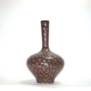  Chiara Ceramic Vase Chocolate Brown 17.5 Ht. Everything 