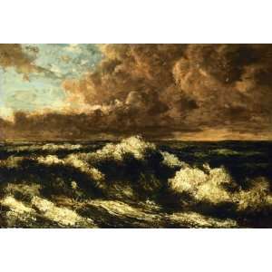 Hand Made Oil Reproduction   Gustave Courbet   32 x 22 