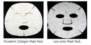 PUREDERM Facial mask pack collagen Moisture 100% Pulp  