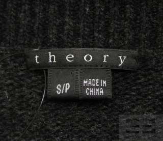 Theory Charcoal Gray Wool Long Sleeve V Neck Sweater Dress Size S/P 