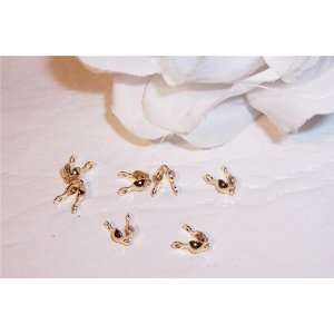  Clamshell Bead Tips Secure 4mm Gold Plated Q.25 Arts 