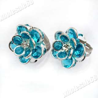 New fashion jewelry wholesale lots top resin silver p metal CZ 