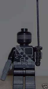 Custom Lego GI Joe Commando Snake Eyes Minifig  