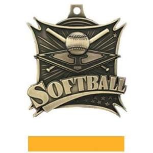 Custom Hasty Awards Softball Xtreme Medals M 701 GOLD MEDAL/YELLOW 