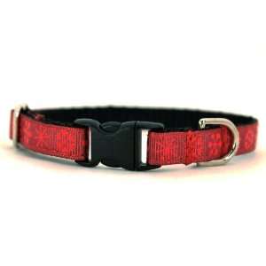  Ruby Red Snowflake Christmas Holiday Cat Collar: Small 6 
