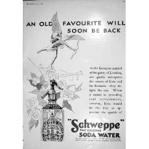  1930 SCHWEPPES SODA WATER BOBBY JONES GOLF ST. ANDREWS 