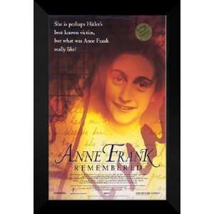 Anne Frank Remembered 27x40 FRAMED Movie Poster   A:  Home 
