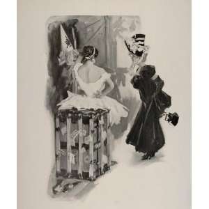  1908 Print Frank Snapp Dancer Ballerina Woman Trunk 