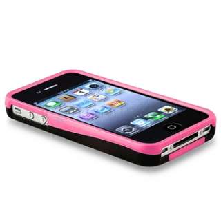 NEW Light Pink 3 Piece Hard Case Skin Cover for Apple iPhone 4S 4 4G 