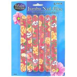  6Pc Jmbo Dsgnr Nail Files   Pack Of 96: Beauty