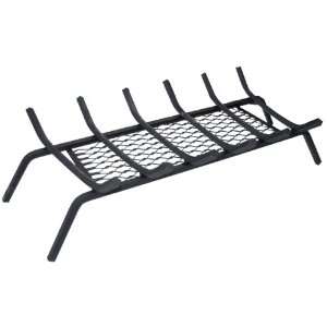  Panacea 15442 Six Bar Fire Grate with Ember Catcher, Black 