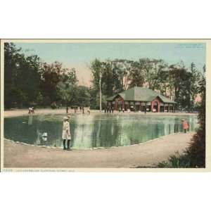 Reprint Lake and Pavilion, Clark Park, Detroit, Mich