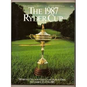  1987 Ryder Cup Program Muirfield 