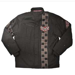Fly Racing Station Jacket. Classic 50s Styling. Embroidery. Quilted 