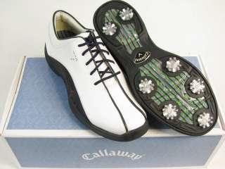 NEW Callaway Womens Sivan Golf Shoe Size 7 WHITE/NAUTICAL NAVY W420 