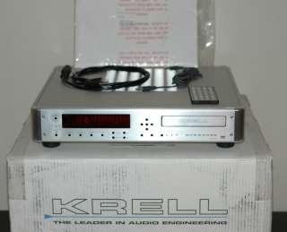 Krell Showcase DVD/CD Player W/Remote, Owners Manual, & Box Mint No 