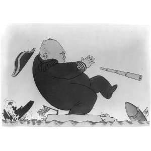  Winston Spencer Churchill,1874,caricature by German 