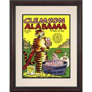  1969 Clemson vs. Alabama 8.5 x 11 Framed Historic Football 