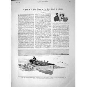  1892 Capture Slaw Dhow Africa Navy Boat Swahili Arab