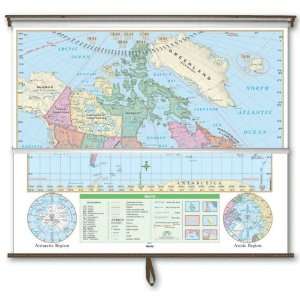 Map 762546581 Canada & World Essential Combo Classroom Wall Map 