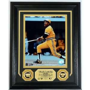  Willie Stargell Gold Coin Photo Mint W/Two 24Kt Gold Coins 