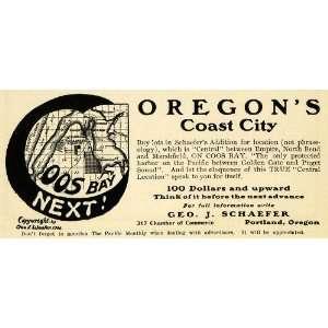  1907 Ad Oregon Coast City George Schaefer Portland 