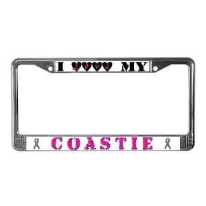  I Love My Coastie Military License Plate Frame by 