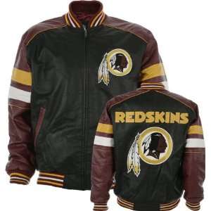  Washington Redskins Pig Napa Leather Varsity Jacket 