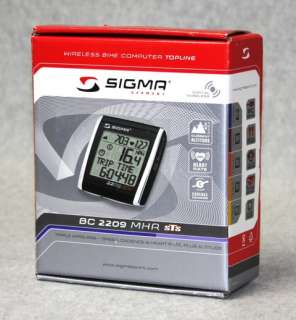 Sigma BC 2209 STS Triple Wireless Computer + Alt Bicycle Speedometer 