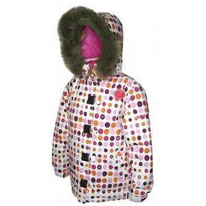  Sessions Sweetie Snowboard Jacket Pop Pink Dots Sports 