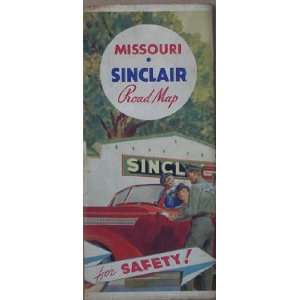  Sinclair Missouri Gasoline Station Road Map Vintage (1940 