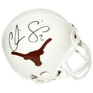  Chris Simms signed Texas Longhorns Replica Mini Helmet 