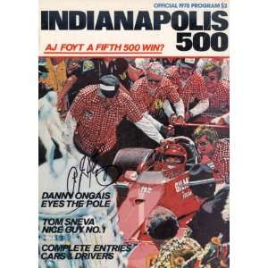 Foyt Autographed Indianapolis 500 Oficial 1978 Program   Sports 