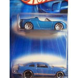   GT 500 Blue   Tesla Roadster Electric Sports Car 10 Spoke Scale 164